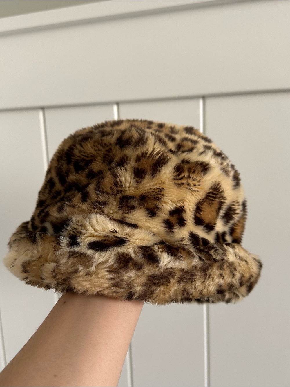 Faux Fur Leopard Hat